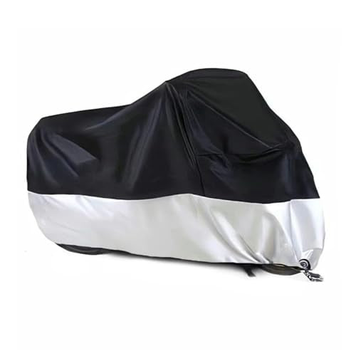 Motorcycle Cover for Honda Goldwing 1800 GL1800 Gold Wing GL 1800, Heavy Duty Scooter Covers,Water-Resistant Outdoor Indoor 210D Oxford,Sun Rain Dust All Weather Protection,Lock Holes - color: B Silver+Black
