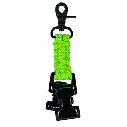 KUNN Double End Tactical Glove Clips Work Glove Holders Hardhat Holder for Heavy Duty Belt,Outdoor Backpack - color: Lime Green