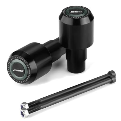 Motorcycle Frame Sliders Crash Bar Protector Compatible with K.awasaki Ninja 650 2017-2024 2025 2026 | No Cut Kits Engine Fairing Guard Falling Protection Ninja650 EX650 Accessories (Gray) - color: gray