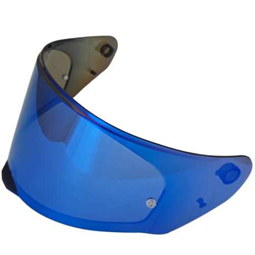 Assault Helmet Visor,Motorcycle Helmet Face Shield Compatible with Assault/Rapid/Stream/FF320/FF353/FF328/FF800 (Deep Blue) - color: Deep Blue