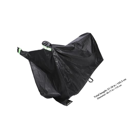 Motorcycle Cover XL Black Thickened Waterproof Outdoor Bike Protector Full Weather UV Rain Sunshade Shelter with Dual Ear Design