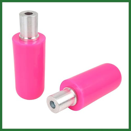 Motoforti Pair 10mm Motorcycle Frame Sliders Universal Extended Anti Crash Protector Cover Pink Long-lasting