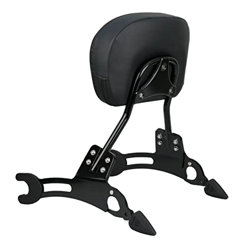 YHMOTO New Short Passenger Sissybar Detachable Backrest Rear Pad for Indian Challenger Chieftain Indian Pursuit Springfield Roadmaster Vintage 2014-2025 (Black)