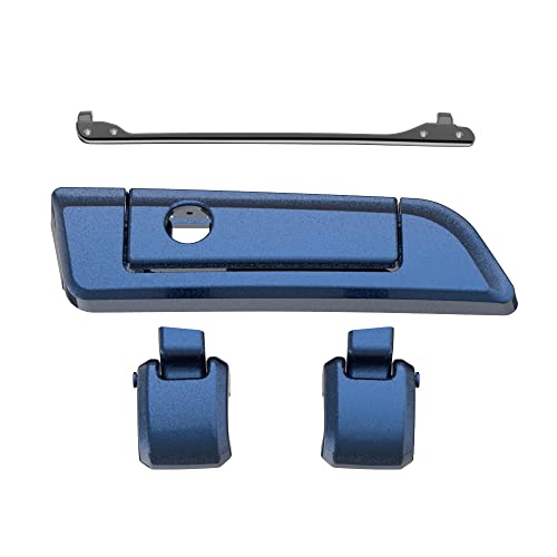Moto Onfire Big Blue Pearl Tour Trunk Luggage Latches Hinges Fit for AB Harley Touring Razor Chopped King Tour Trunk Luggage - color: Big Blue Pearl