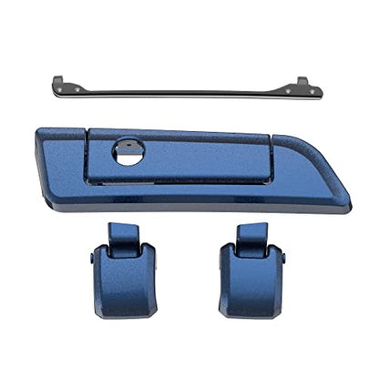 Moto Onfire Big Blue Pearl Tour Trunk Luggage Latches Hinges Fit for AB Harley Touring Razor Chopped King Tour Trunk Luggage - color: Big Blue Pearl