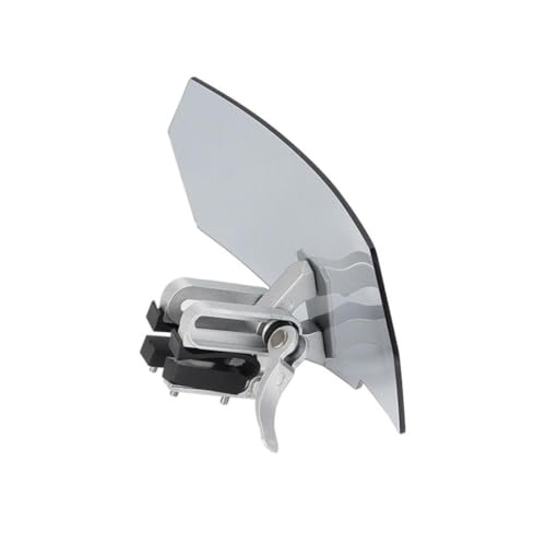 Motorcycle Windshield Extension Adjustable Spoiler Clamp-On Windscreen Deflector Compatible with Universal Models