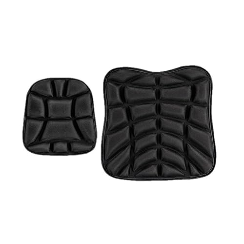 Motorcycle Seat Cushion for Honda Interstate 2010 2011 2012 2013 2014, Breathable Shock Absorption Pad with Non-Slip Particles & Hook, Airflow Grooves for Cooling, Butt Protection