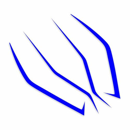 Awonderful Motorcycle Fairing Sticker Decal, Reflective Vinyl Decal with Strong Stickiness for Kawasaki Ninja400 H2 H2SX,4 Pcs Per Set (Dark Blue) - color: Dark Blue