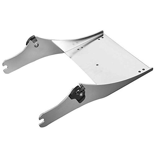 TCMT Chopped Motorcycle Trunk Backrest Pad Luggage Mount Rack Fit For Harley Touring 1997-2008 Road King Road Street Electra Glide Pack - color: Chopped Style D Chrome Rack