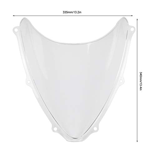 Motorcycle Windscreen PC Wind Deflector Fit for GSXR 600/750 K6 2006 to 2007 Replacement Parts(Transparent)