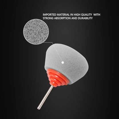 SPTA Gray Light Cut & Finish Drum Pad with 1/8" Shank, 5Pcs Gray Flexible Shaft Drum Polishing Pad Set,Mini Car Detailing Pads for Small Area for Flexible Shaft & Drill Attachment -PT113-5 - color: 5Pcs Gray T40 Light Cut & Fnish Drum Pad, style: Flat Pad