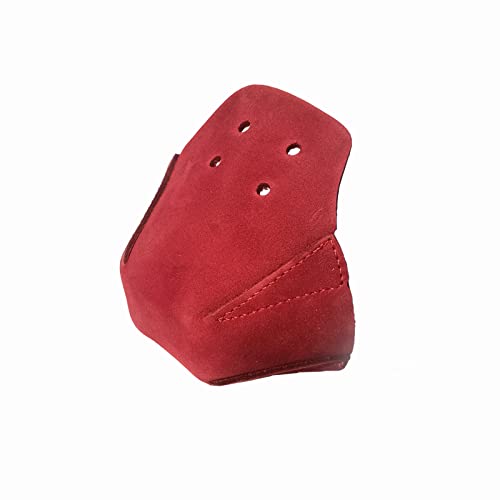 100% Real Cowhide | Toe Cap Guard Protectors | Roller Skate Derby Speed 1 Pair(Wine Red Color) - color: Wine Red Color