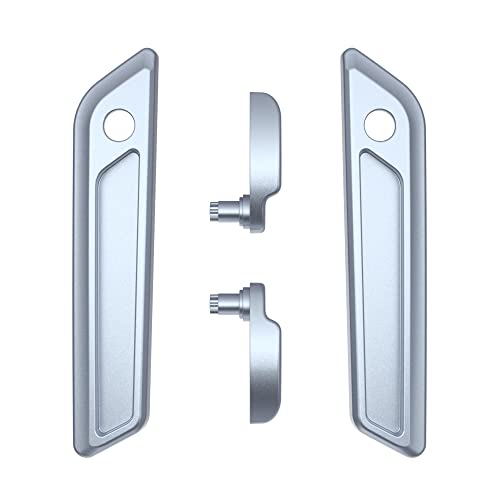 Advanblack Saddlebag Latches Covers, Lid Lifters Levers Fit for 2014+ Harley Touring Hard Saddlebags - Atlas Silver Metallic - color: Atlas Silver Metallic