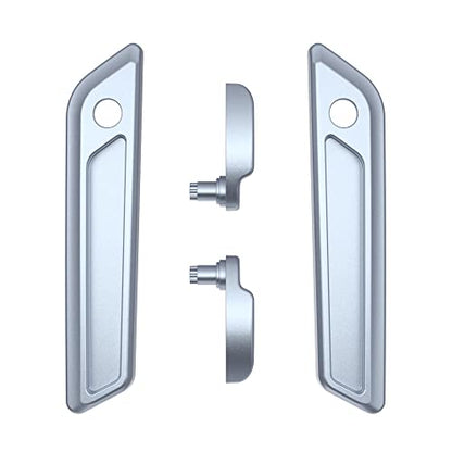 Advanblack Saddlebag Latches Covers, Lid Lifters Levers Fit for 2014+ Harley Touring Hard Saddlebags - Atlas Silver Metallic - color: Atlas Silver Metallic