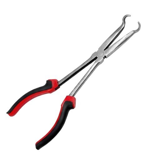 Car Spark Plug Removal Plier, Round-Type Spark Plug Wire Boot Remover Pulling Tool with Non-Slip Handle, O Ring Nose Sparkplug Wire Removal Tool for Cars Trucks Motorcycles - color: Round-Type