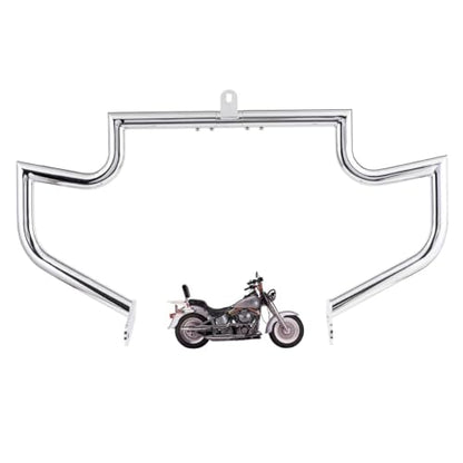 1.5" Fat Crash Bar Engine Guard Highway Bar for Kawasaki Vulcan 900 VN900 Custom Classic 2006-2023 (Chrome) - color: Chrome