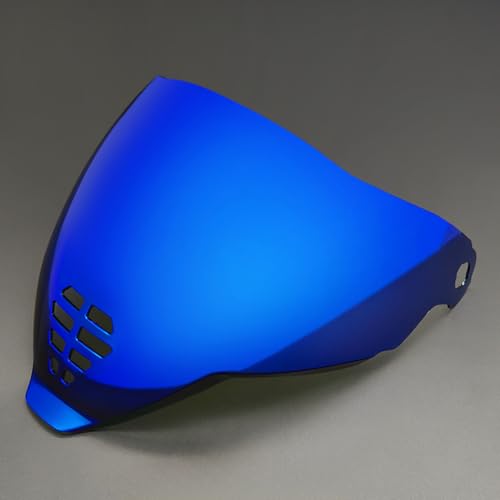YMTSGEA Airflite Helmet Visor Replacement for IC-06.Motorcycle Helmet Shield Windshield Sunshield PC Lens UV Protection Compatible with Airflite IC-06 (Revo Deep Blue) - color: Revo Deep Blue