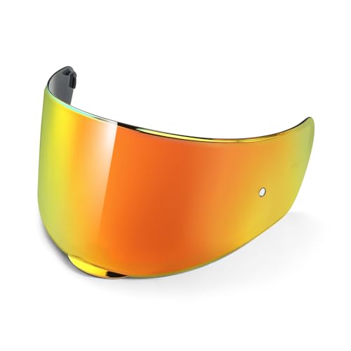 RIDERCO Sedici Strada 2 Visor Replacement, Motorcycle Helmet Face Shield Compatible with Strada 3 Citation FT2 Vector FF801 FF397 FF813, Revo Red, Day Use Only - color: Revo Red