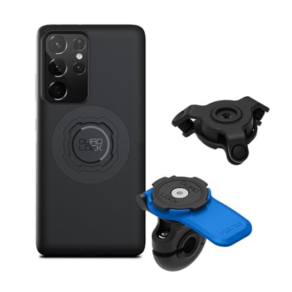 Quad Lock Mirror Motorcycle Phone Mount with Vibration Dampener and MAG Phone Case for Galaxy S21 Ultra - size: Galaxy S21 Ultra