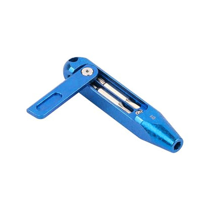 OKNIFE Otacle D1 Titanium Alloy EDC Multi-Bit Pocket Screwdriver, 8 in 1 Magnetic Mini Screwdriver Repair Multitool for Computer Eyeglasses Daily Home Improvement (Snowflake Blue) - color: Snowflake Blue