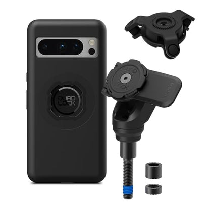 Quad Lock Handlebar Clamp PRO Motorcycle Phone Mount with Vibration Dampener and MAG Phone Case for Pixel 8 Pro - size: Pixel 8 Pro
