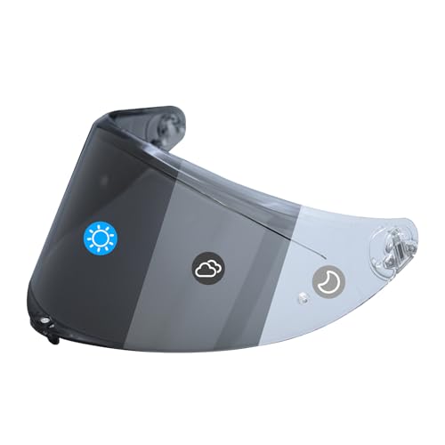 Compatible With K6S Visor K6 Face Shield Replacement Photochromic Tinted Visor Helmet Accessories (Clear/Smoke) - color: Clear/Smoke