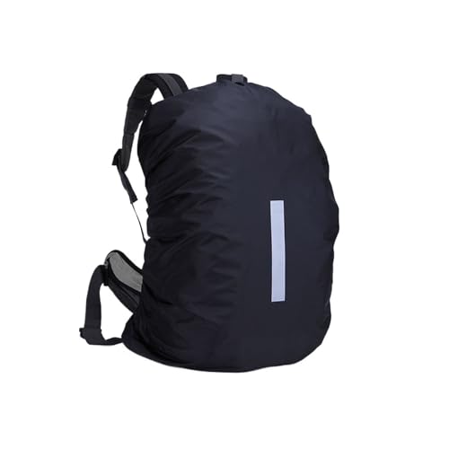 Backpack Rain Cover Outdoor Reflective Waterproof Backpack Rain Cover Night Bike Safety Light Raincover Bag Hiking Mountaineering Dust - color: Black 60L