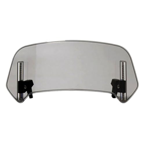 Motorcycle Windshield Extension Adjustable Spoiler Deflector 36X14cm Grey