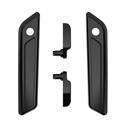 Advanblack Saddlebag Latches Covers, Lid Lifters Levers Fit for 2014+ Harley Touring Hard Saddlebags - Black Hole - color: Black Hole