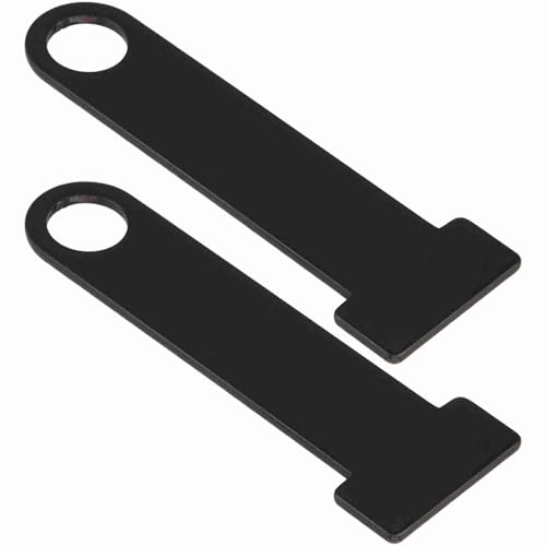 1 Pair Motorcycle Helmet Lock Extension, Universal Strap D-ring Lock, Helmet Strap D Ring, Stainless Steel D Ring Lock Extension for Motorcycle Modification, Black