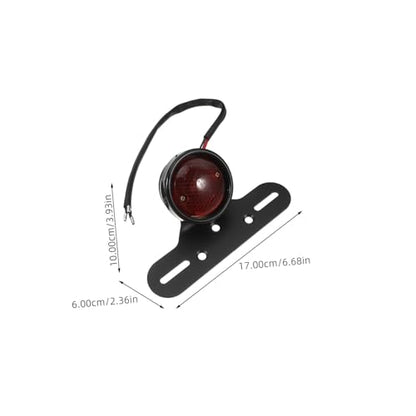 Cabilock Motorcycle Brake Tail Light Rear Led Stop Lamp Retro Design High Brightness Easy Install