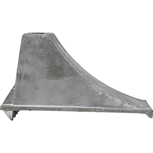 Buyers Products WC1267 Aluminum Wheel Chock 6.25 x 12.25 x 7 Inch with Steep Slope Design and Rugged Teeth for Stability, 55,000 lb Capacity, Lightweight Chock for Trucks Trailers and Equipment