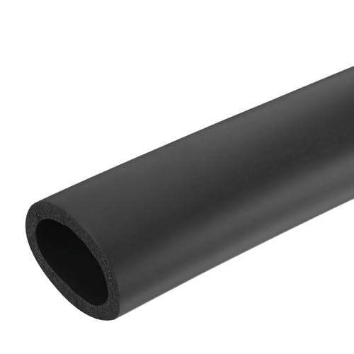 uxcell Foam Tubing for Handle Grip Support,40mm ID 54mm(2 1/8") OD 0.3 Meter/1ft Length Black - color: Black, size: 40mm x 54mm x 0.3 m