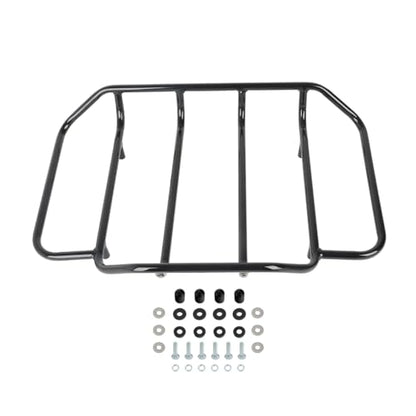 SLMOTO Motorcycle Vivid Black King Tour Trunk Luggage Rack Backrest Fits for Harley Davidson Touring Road King, Road Glide Street Glide and Select CVO Models 2014-2025 - color: CStyle #01