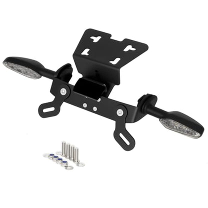 FZ6R Fender Eliminator Kit Compatible with XJ6N XJ6 Diversion XJ6 Diversion F FZ-6R Tail Tidy License Plate Mount with Turn Signals Rear (Smoke) - color: Smoke