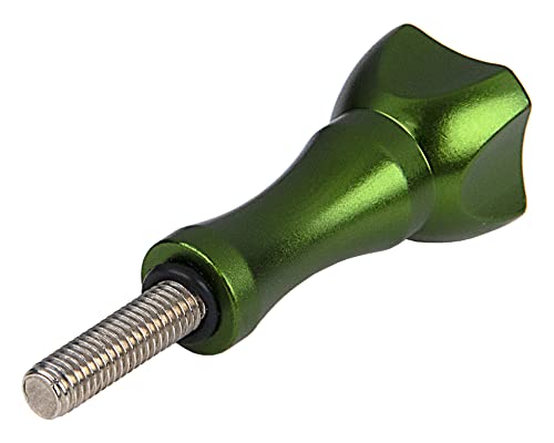 Fotodiox GoTough 35mm Green Metal Thumbscrew Compatible with GoPro HERO3, HERO3+, HERO4, HERO5, HERO6, HERO7 2-Prong Mounting System Pro - color: Green, size: Medium