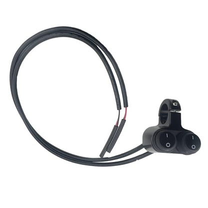 FainWan 12v 5A Motorcycle ATV Bike 7/8 inch 22mm Handlebar Dual Control Multifunctional Headlight Waterproof Switch Dangerous Brake Fog Light 2 in 1 Switch (Black)