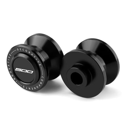 8mm CNC Aluminum Motorcycle Swingarm Spools Sliders Rear Stand Frame Sliders Compatible With Ninja 500 ABS/ABS SE/ABS KRT Edition 2026 2025 2024 Ninja500 Ninja 500 Accessories (Black) - color: black
