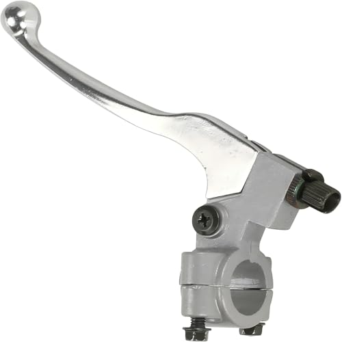 HIAORS Silver Brake Clutch Handle Lever for CT100U CC100X Mini Trail Bike 98cc 3HP 196cc 200cc Extreme Mini Bike 22mm 7/8" Handler bar Parts - color: Silver