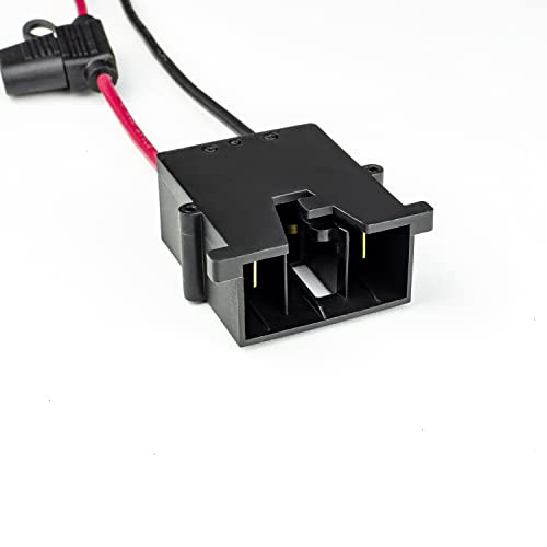 SEFEPODER Replacement Wire Harness Connector Compatible with Power Wheels 12 Volt Battery,12AWG Wire with Fuse, Lithium LiFePO4 and Lead-Acid Batteries Both Available - style: poewr wheels connector