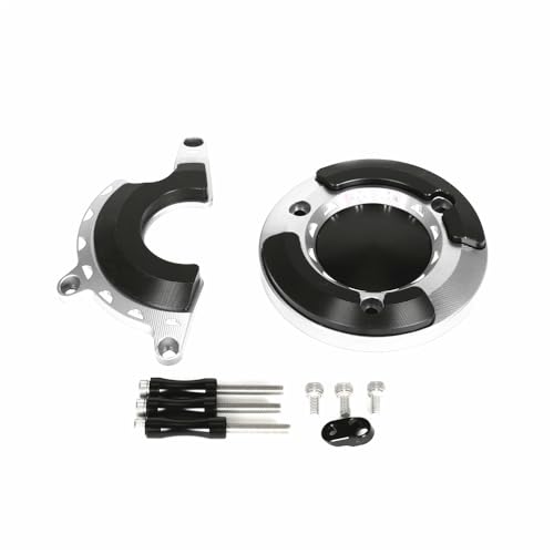 Monkey125 Left Right Engine Cover Protector Slider Compatible with Monkey 125 2022-2024 JB03 3D CNC Motorcycle Engine Crankcase Guard (Silver) - color: Silver