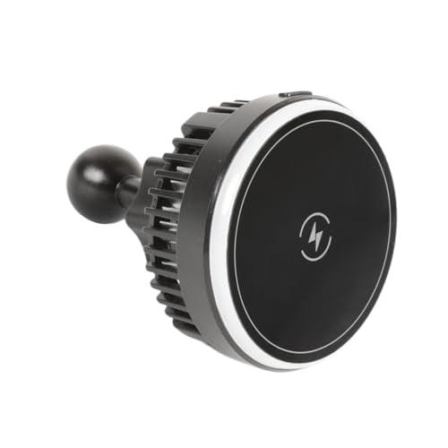 Magnetic Wireless Charging Phone Holder with 20mm Ball for MagSafe, Compatible with Bulletpoint Mounting Solutions, 15W Fast Charger with TEC & Fan Dual Cooling for iPhone 17/16/15/14/13/12 Series