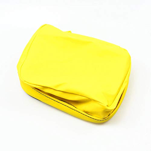 Universal Dirt Bike Off-road PU Leather Tool Bag Storage Tool For Motorcycle Honda Kawasaki Yamaha XR250 KLX250 DRZ 250 (Yellow) - color: Yellow