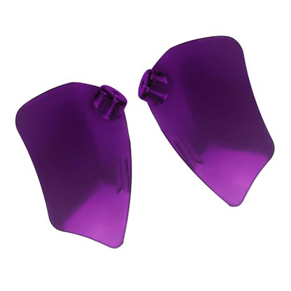 Motorcycle PC ST Headlight Fairing Air Deflector Side Wing Windshield Kit Fit for Harley Softail Low Rider ST 2022-up Purple - color: Purple