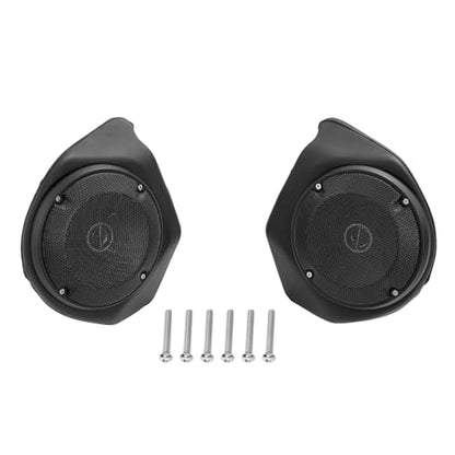 TCMT King Motorcycle Trunk Box Backrest Top Rack Tail Light Speakers Two Up Mounting Rack Fit For Harley Touring 1997-2008 Electra Glide Road Glide Street Glide Pack - color: With Speaker Holes: Style B