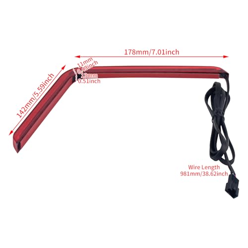 Motorcycle LED Saddlebag Lights OEM Reflectors Sequential Turn Signal Light Fit for Harley Touring Stree Glide Electra Glide FLTRX 2024-2025 CVO 2023 (Red Lens) - color: Red Lens
