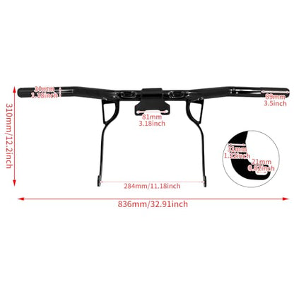 Motorcycle Crash Bar Engine Guard Highway Crash Bar Fit for Harley Touring Street Glide Road Glide Road King Electra Glide Ultra (B- Engine Guard for 14-23 Touring) - size: B- Engine Guard For 14-23 Touring