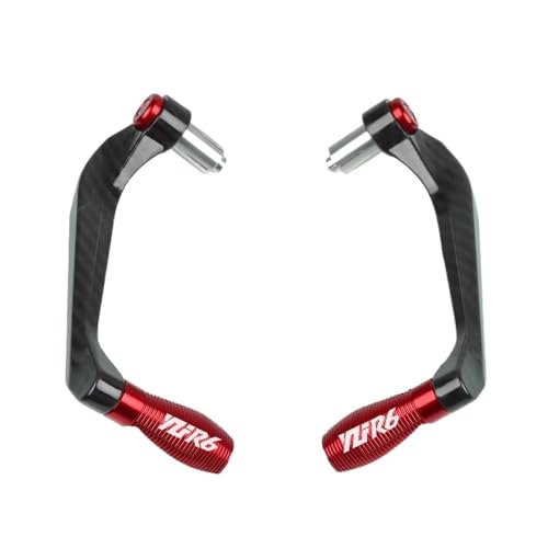 Handlebar Protector for Y&amaha YZF R6 YZFR6 1999-2023 2022 2021 2020 2019 2018 2017 2016 2015 2014 Motorcycle Brake Clutch Levers Guard Protector - color: Red YZFR6