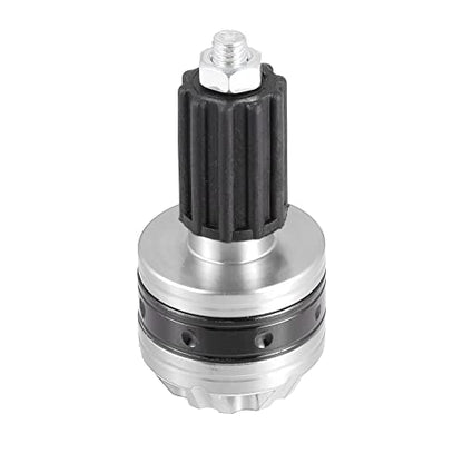 X AUTOHAUX 1 Pair Universal 18mm Handlebar End Caps Plug Bar End Aluminum Alloy for Motorcycle Silver Tone - color: Silver Tone