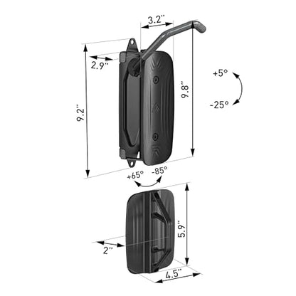 monTEK Swivel Bike Wall Mount – 4 Pack Garage Bike Hanger & Space-Saving Vertical Bike Rack for Garage & Apartment, Sturdy Bike Storage Hook Holds 66 lbs, Easy Installation & Scratch-Proof Design - style: 4-Pack